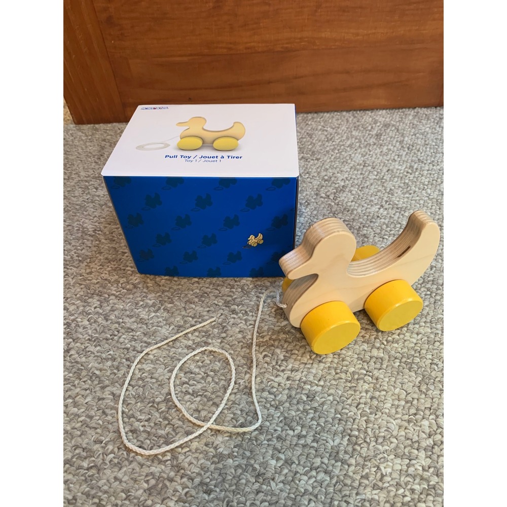 Monti Kids Level 5 Wooden Duck Pull Toy 12+ Months Toddler Montessori Learning